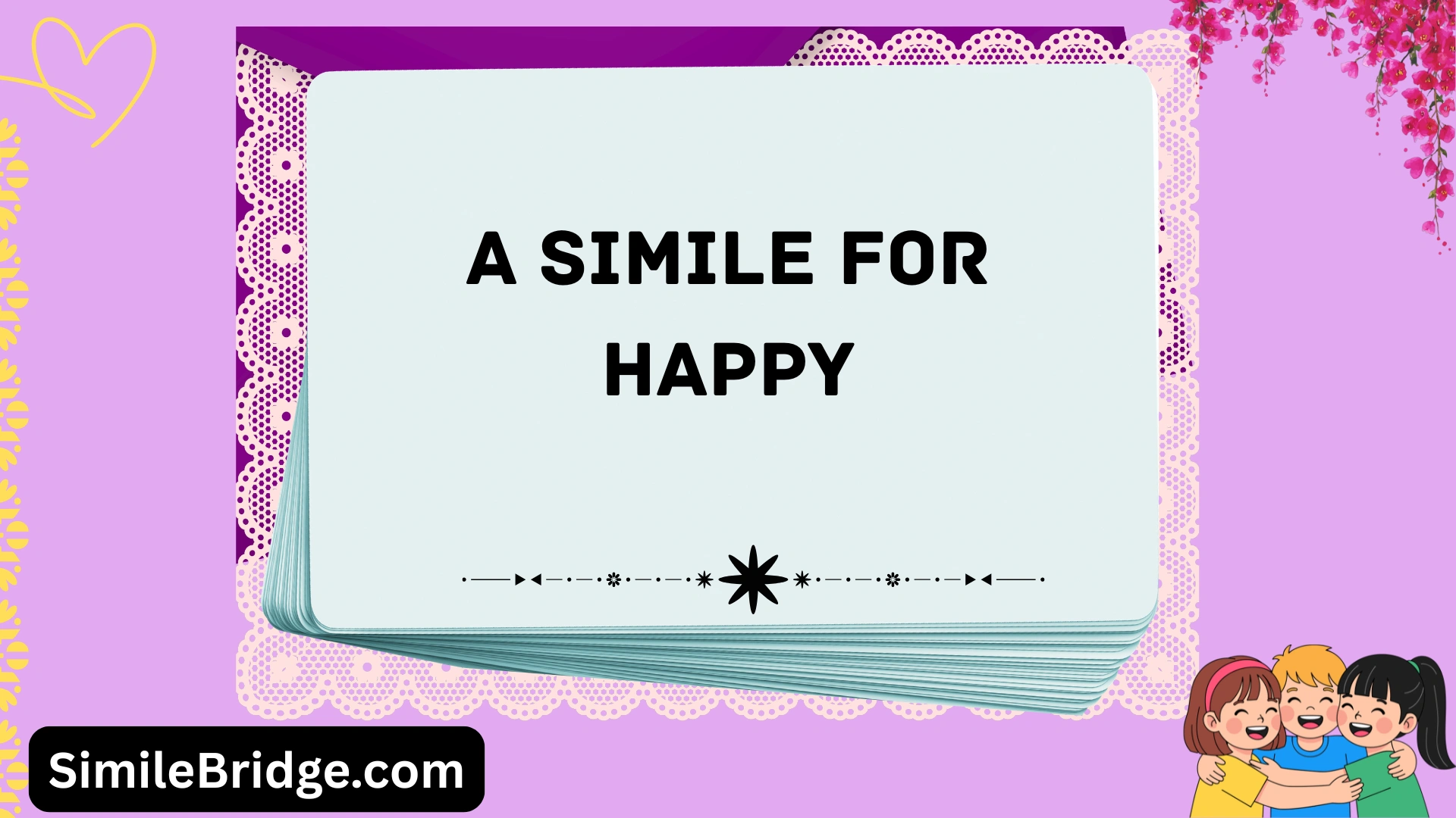 a simile for happy