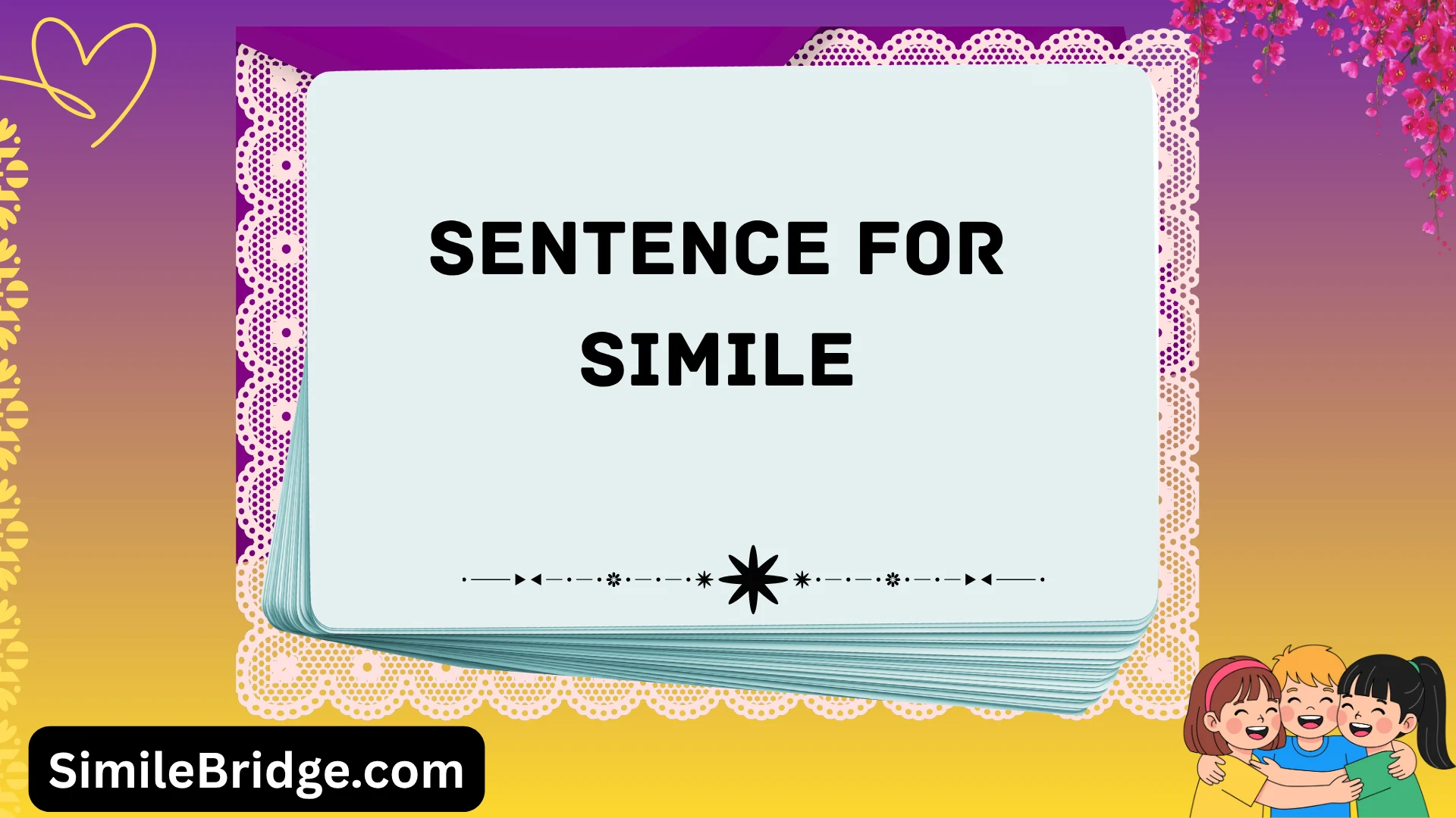sentence for simile