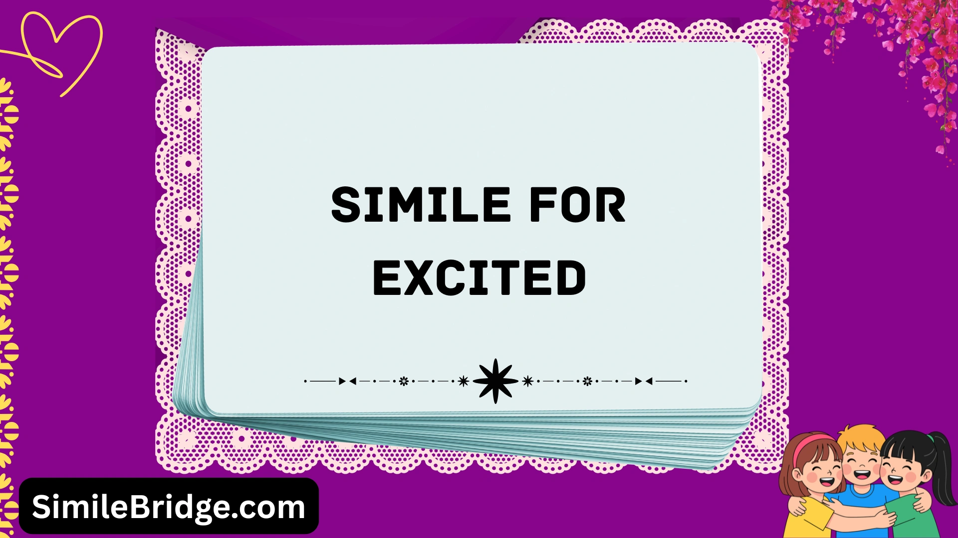 simile for excited