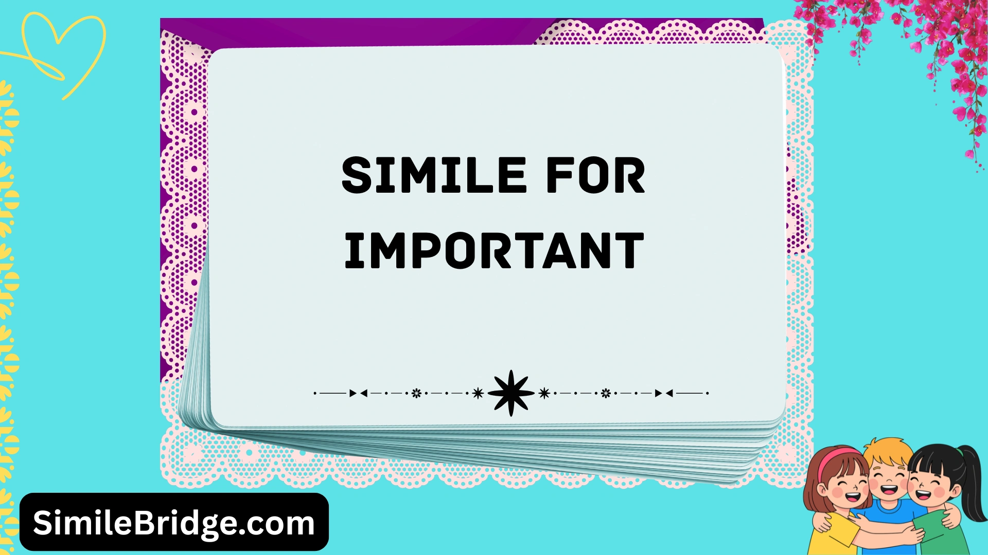simile for important