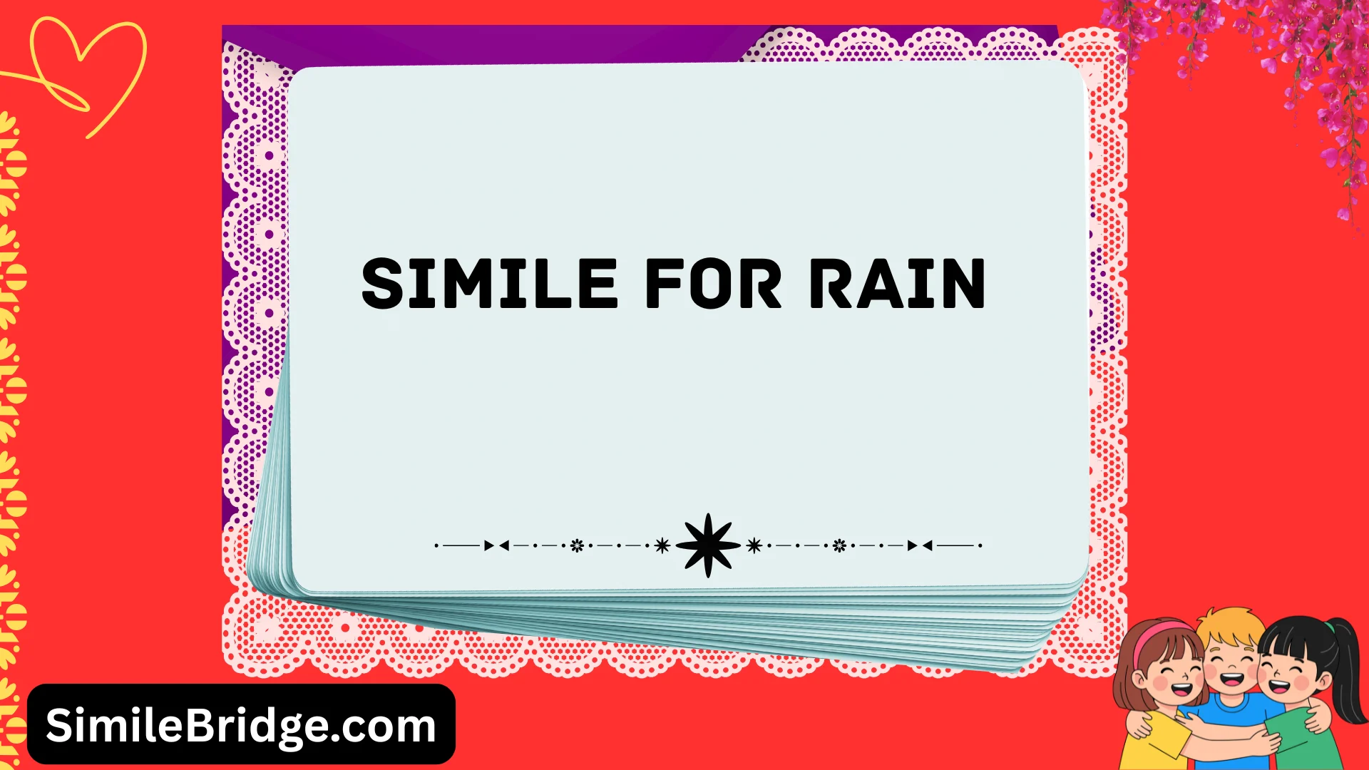 simile for rain