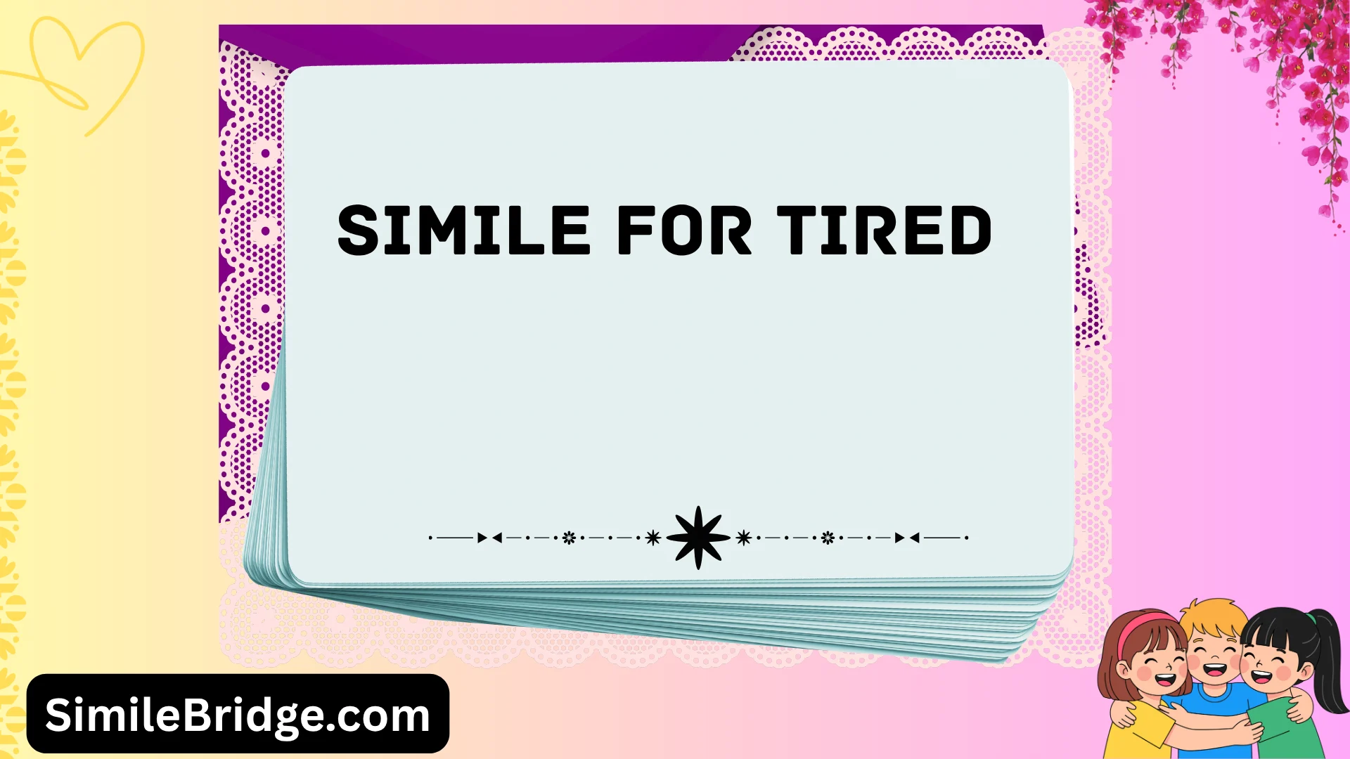 simile for tired