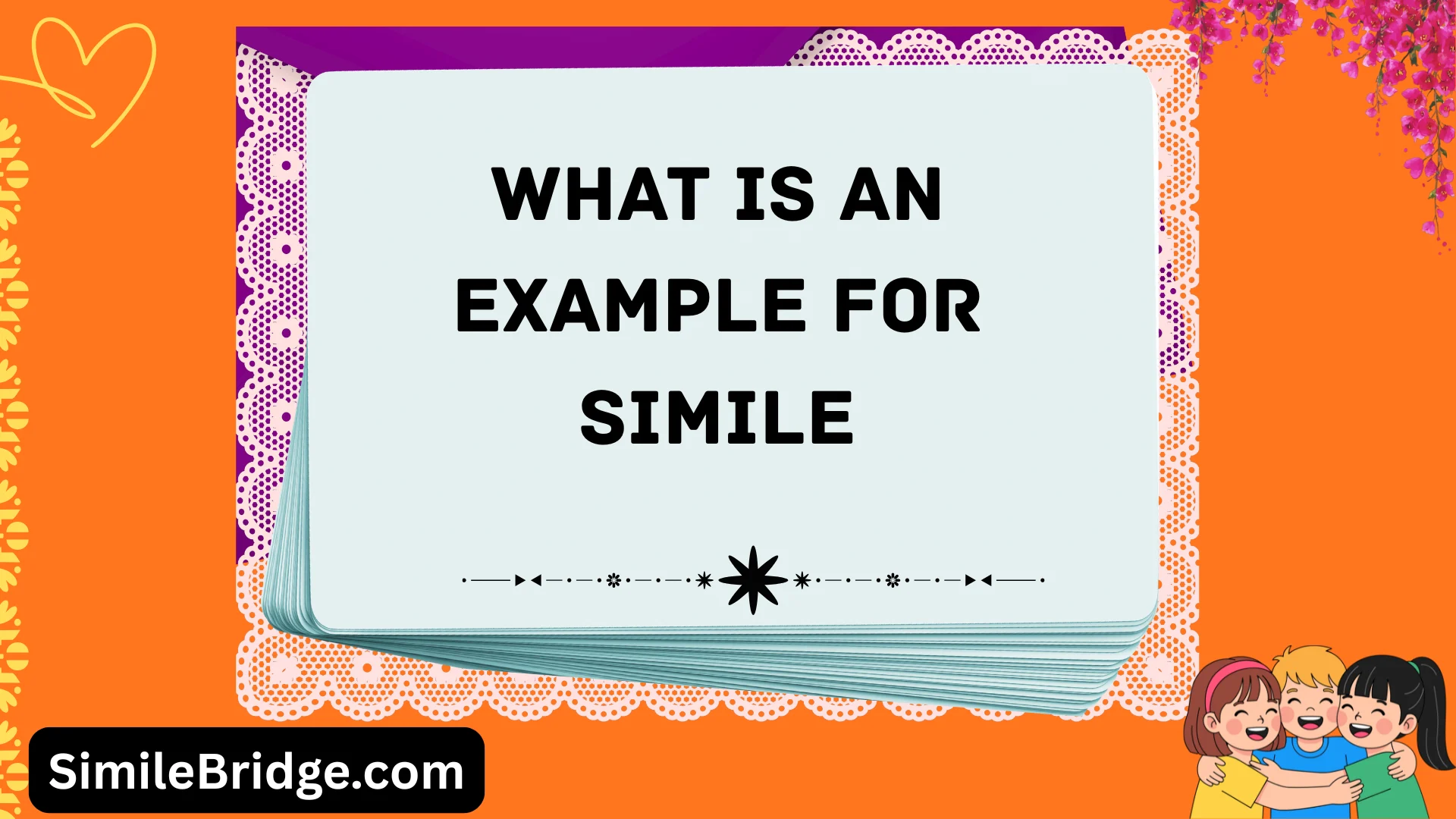what is an example for simile