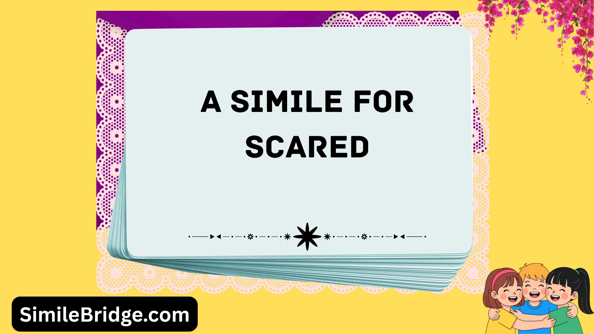 a simile for scared