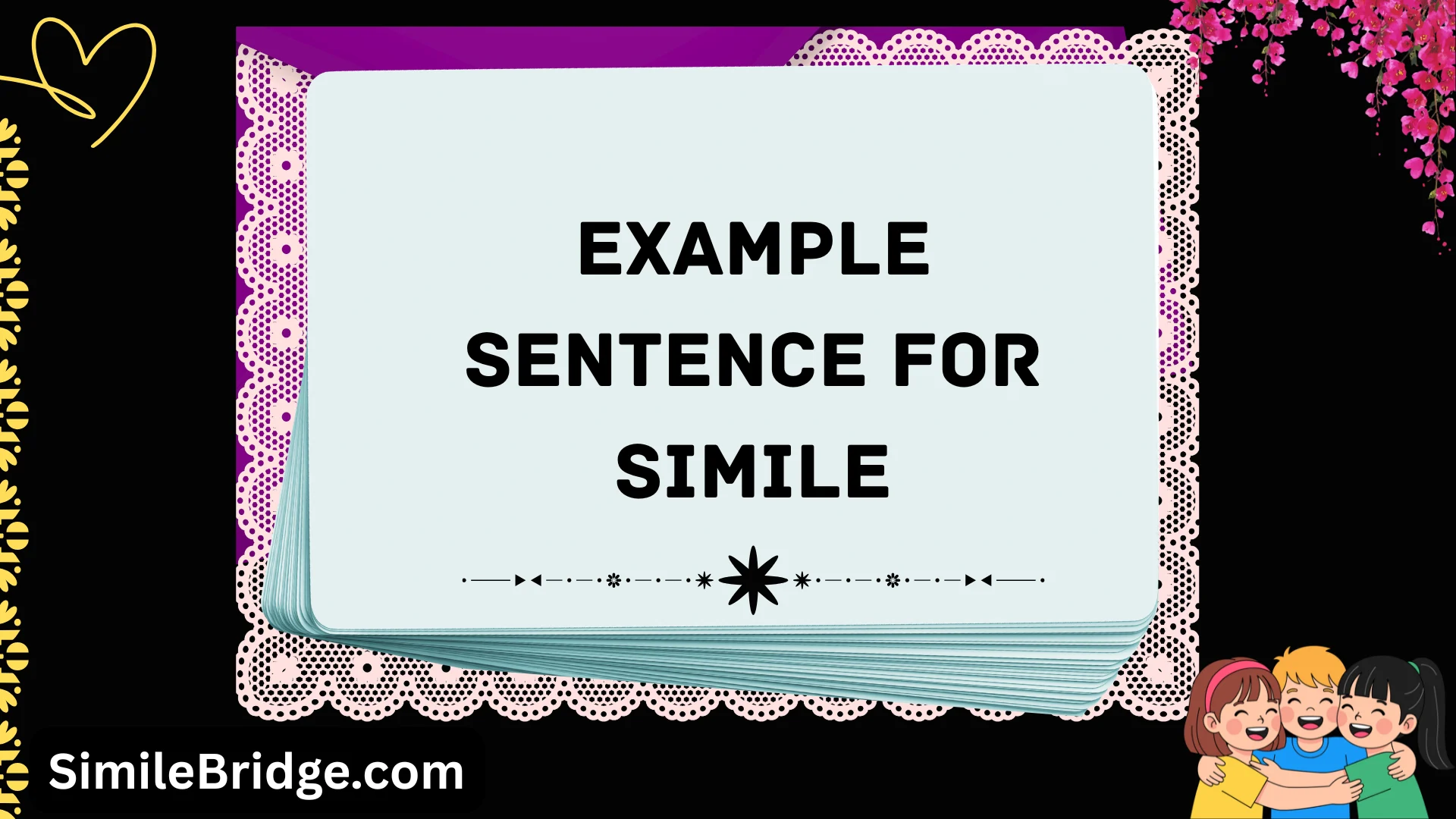 example sentence for simile