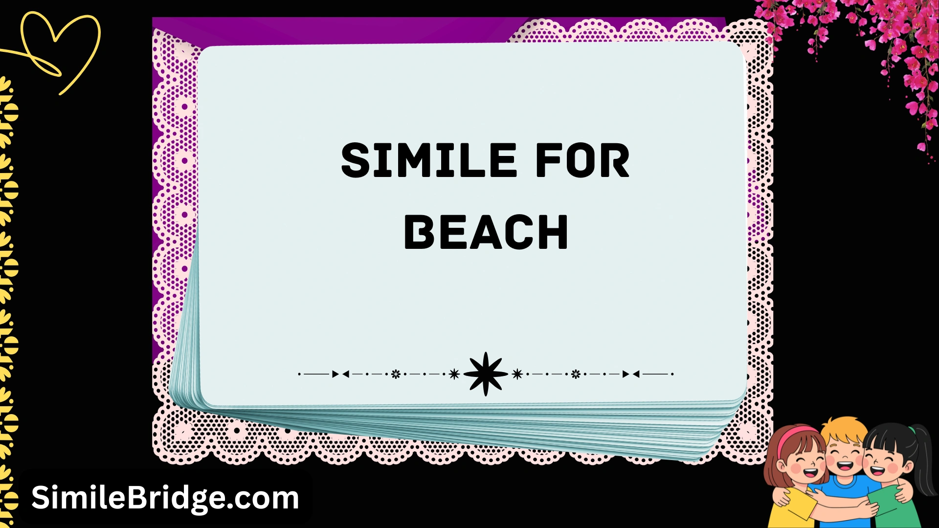 simile for beach