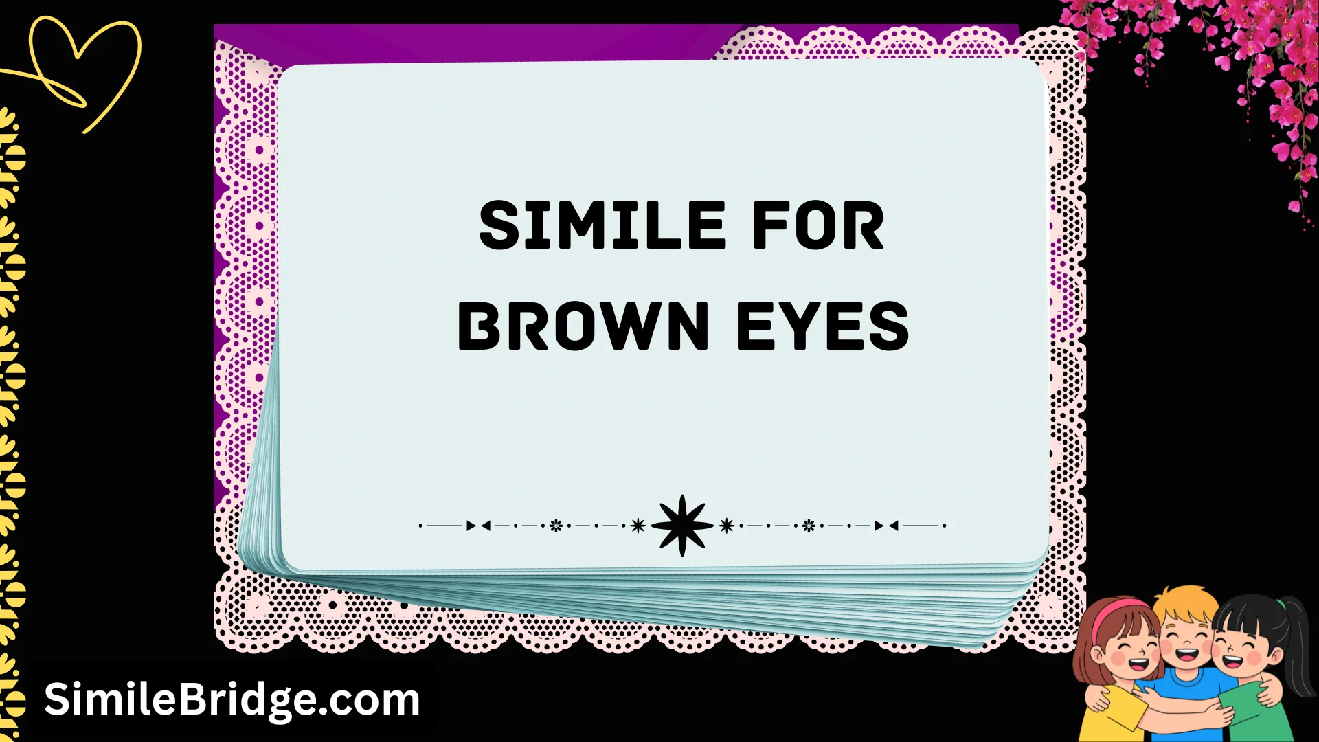 simile for brown eyes
