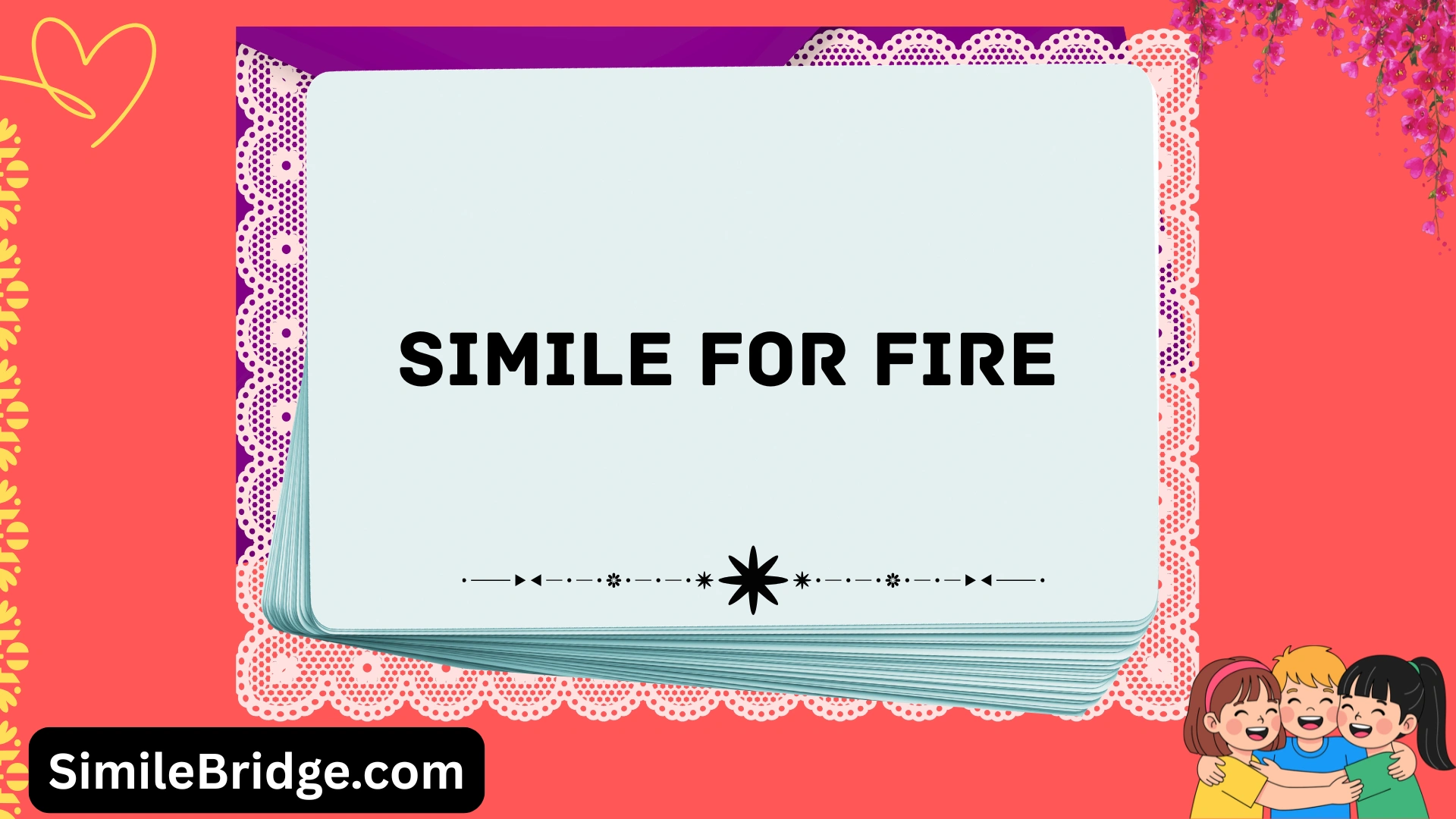 simile for fire