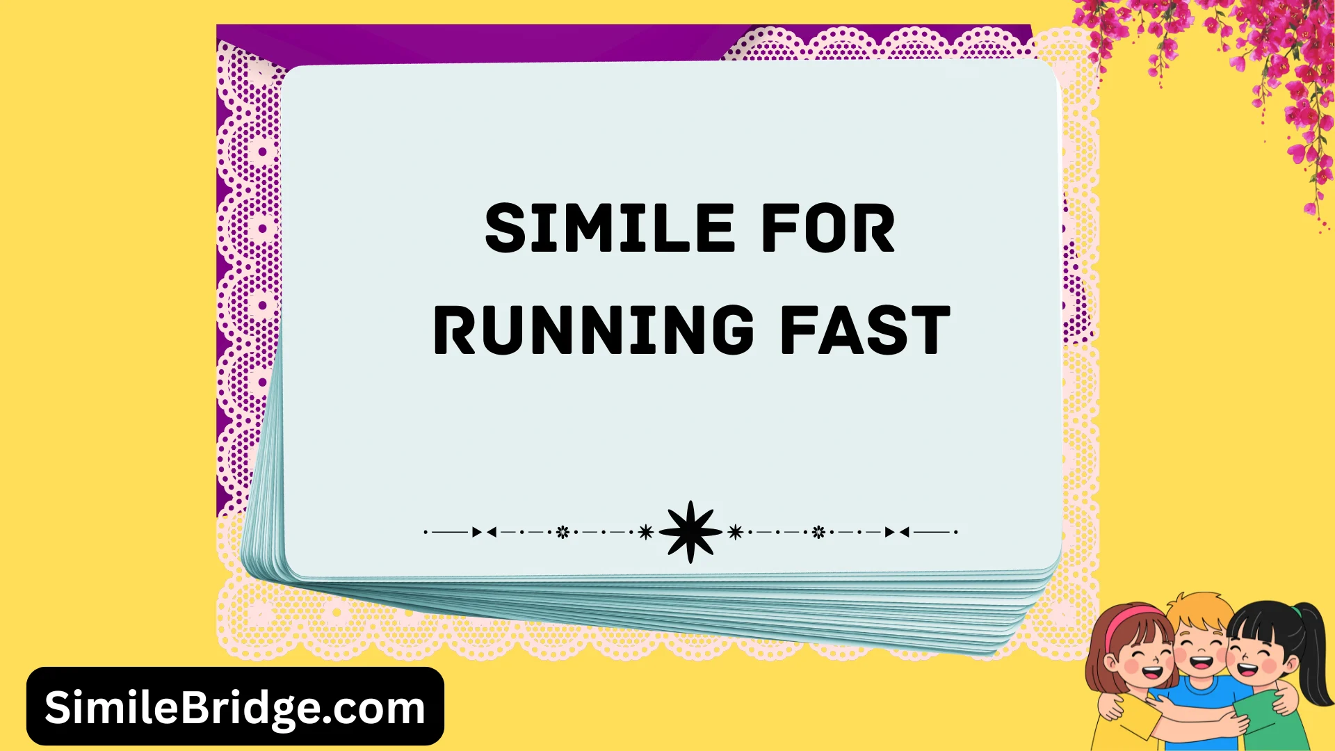 simile for running fast