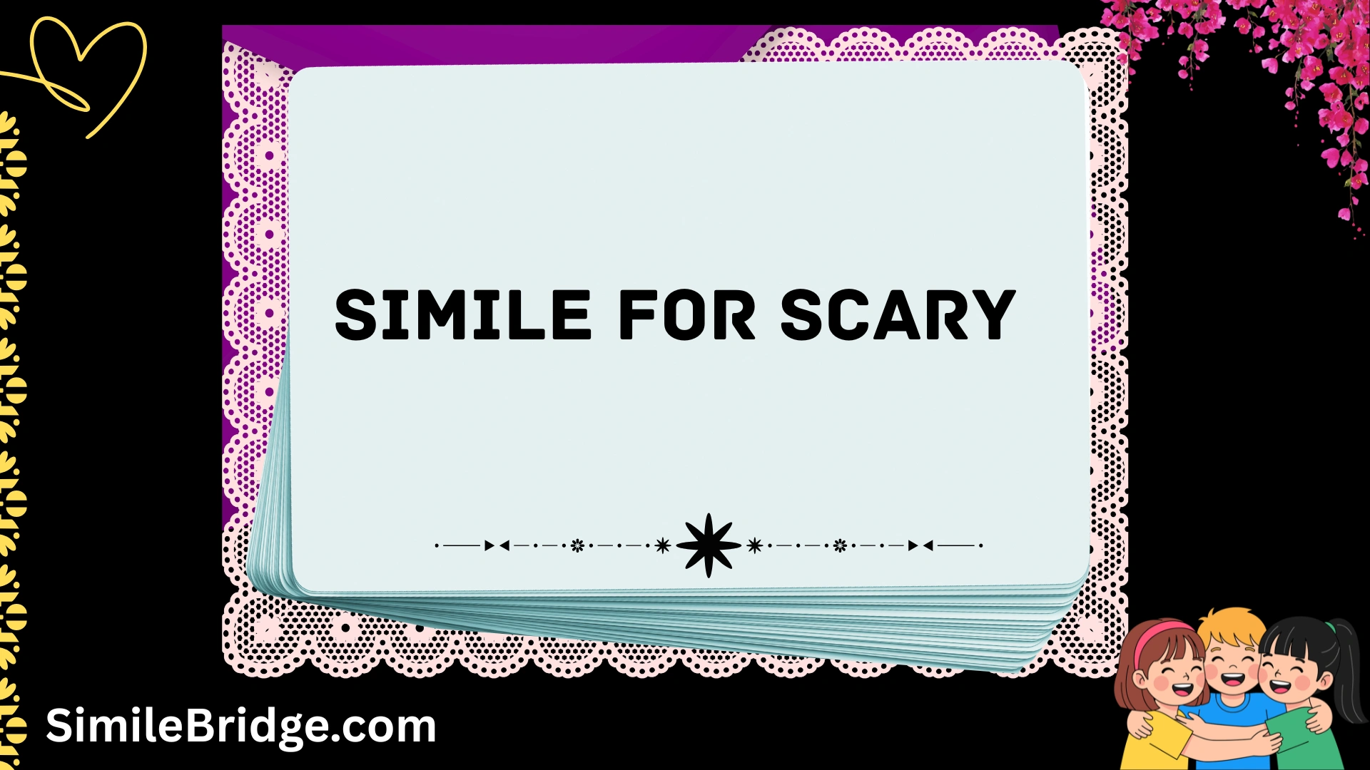 simile for scary